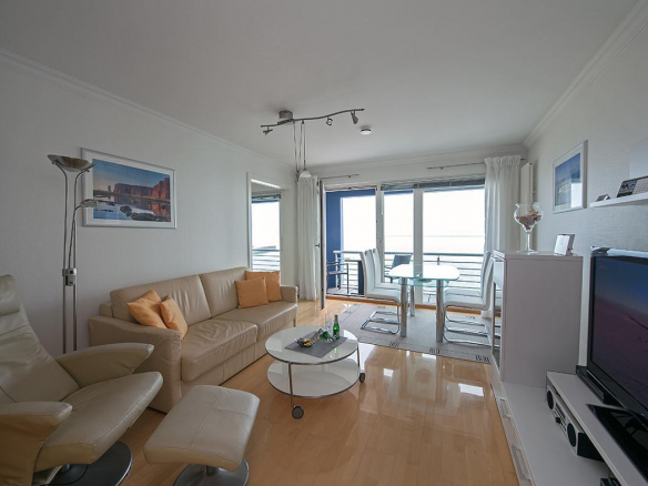 Wunderschöne Zweizimmerwohnung mit Meeresblickbalkon
